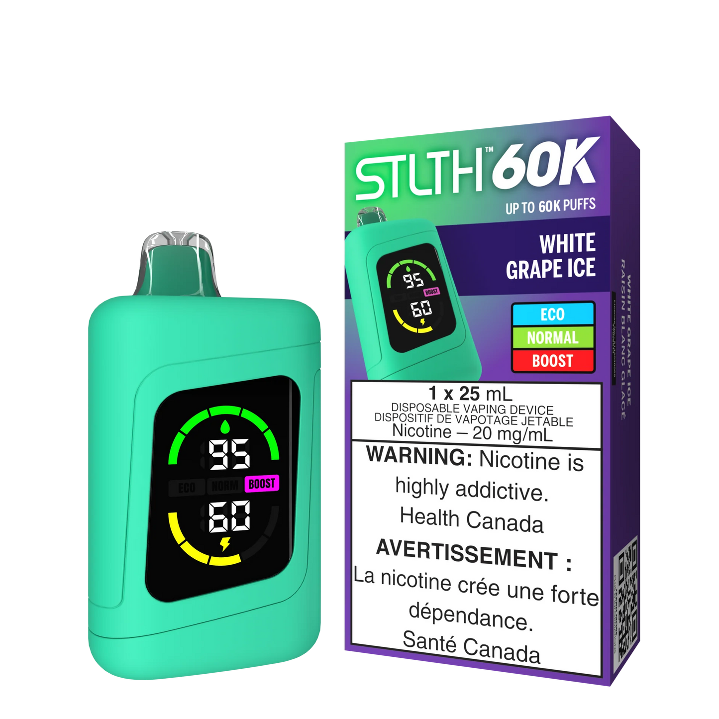 Stlth 60k White Grape ice (Provincial Tax)