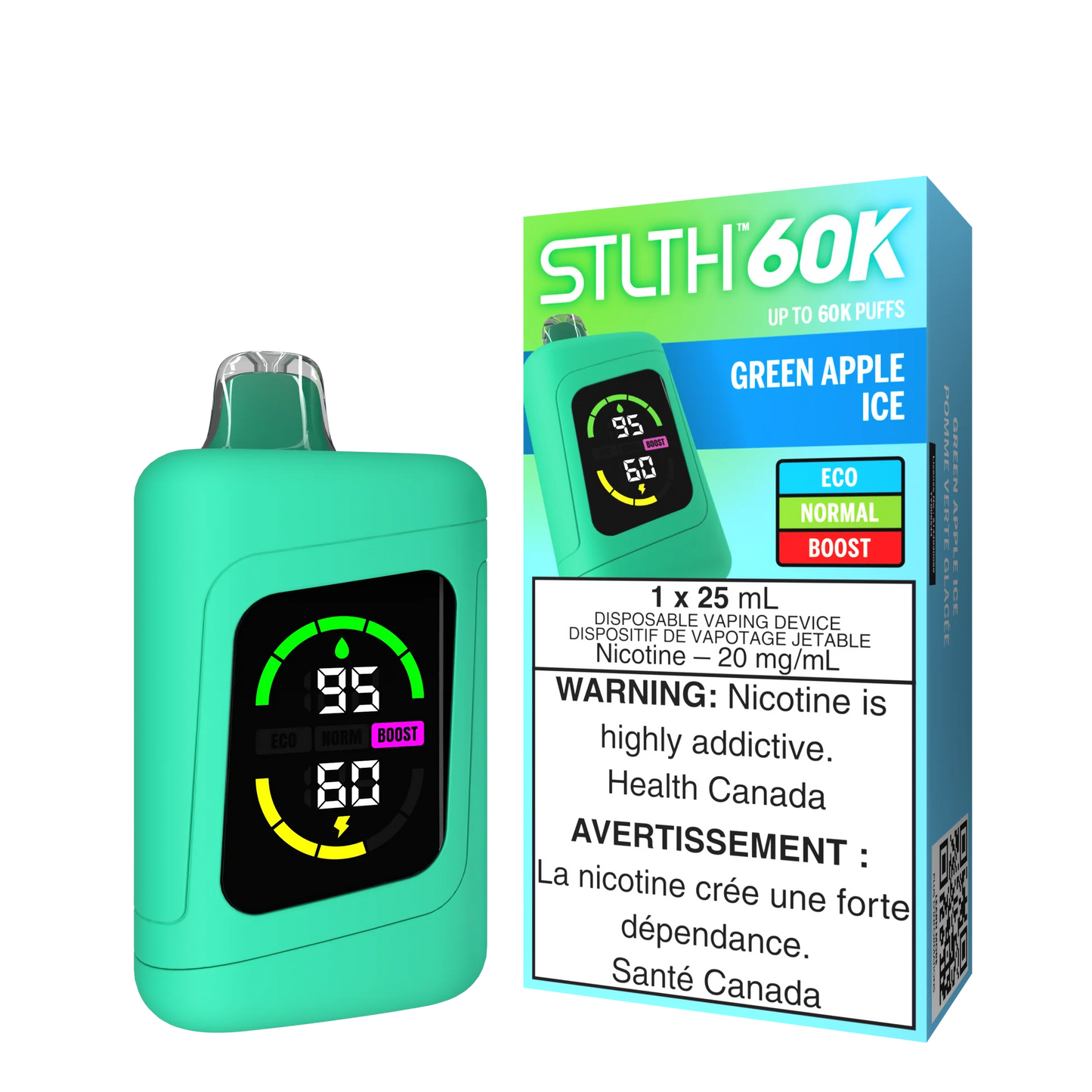 Stlth 60k Green Apple ice (Provincial Tax)