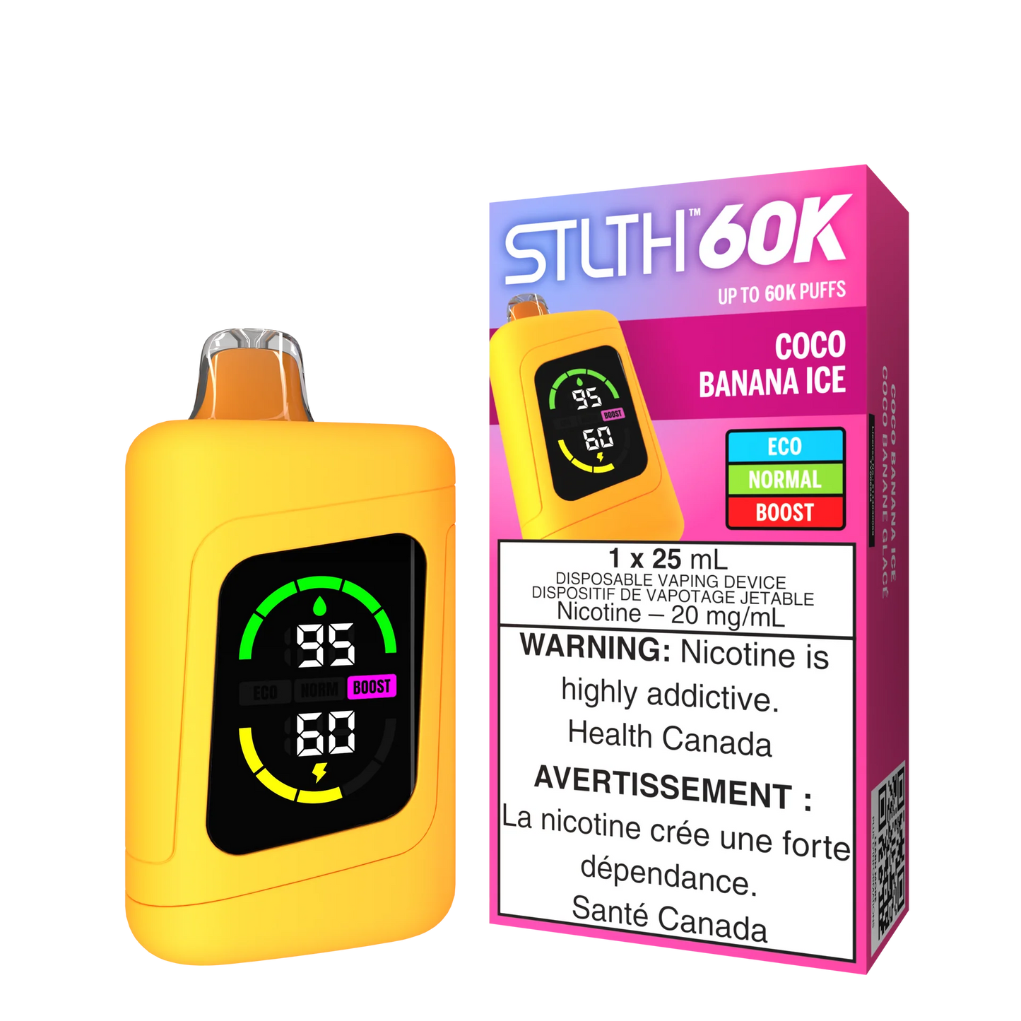 Stlth 60k Coco Banana ice (Provincial Tax)