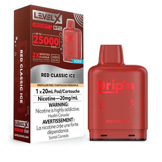 Drip’n Level X Boost G2 25k Red Classic Ice*