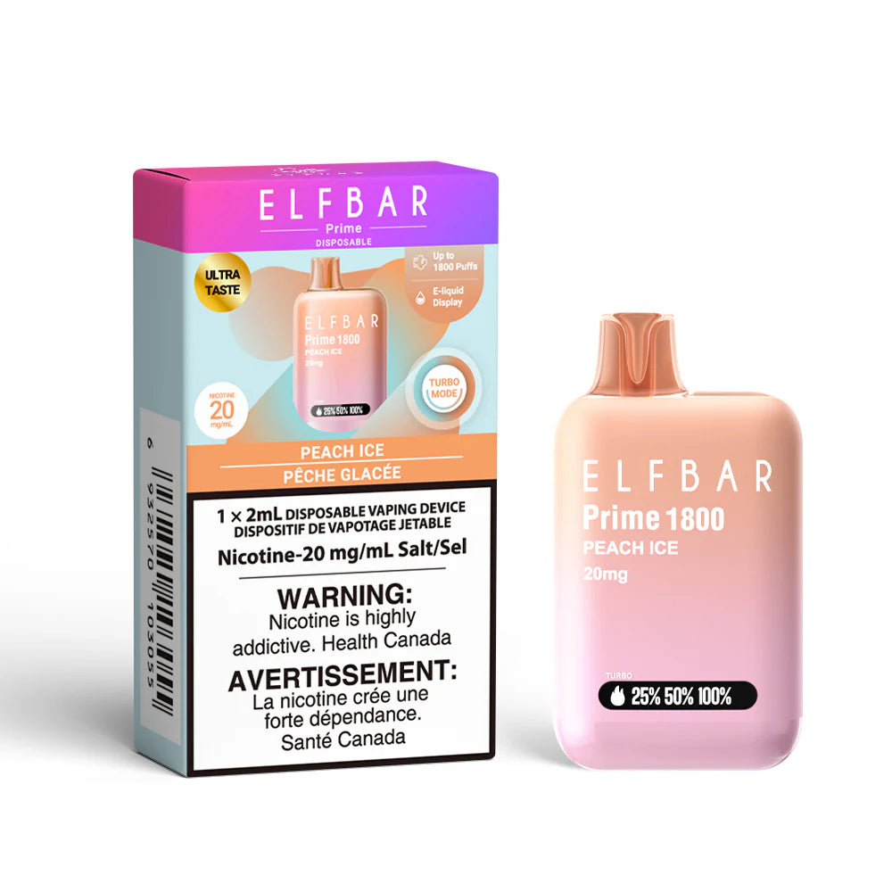 Elfbar 1800 Peach Ice (Provincial tax)