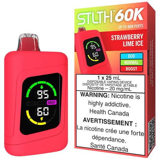 Stlth 60k Strawberry Lime Ice (Provincial Tax)