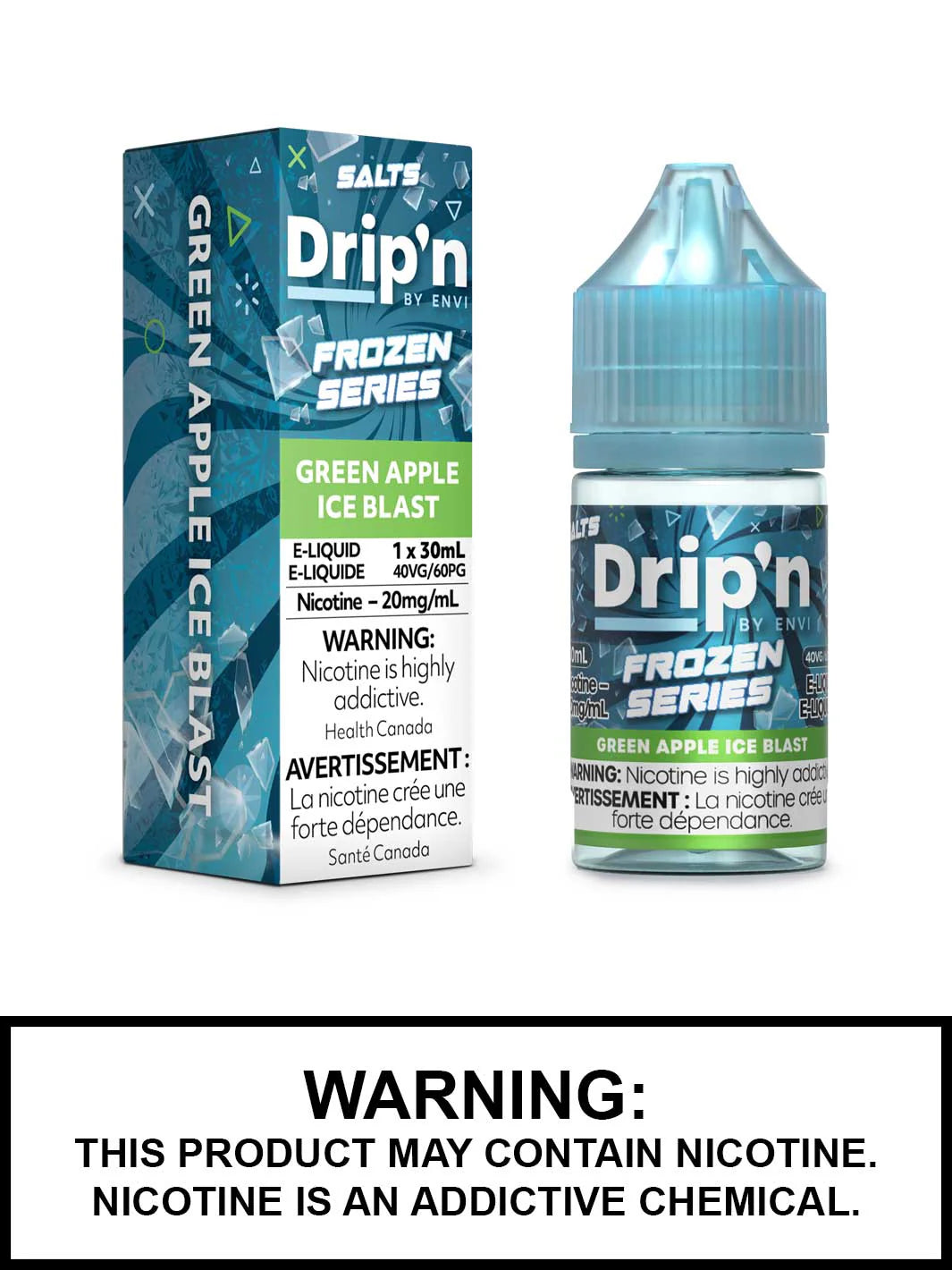 Drip’n ENVI frozen E-liq 20mg/30ml Green apple ice (Provincial Tax)