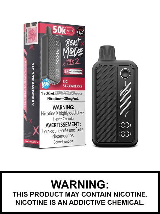 Flavour Beast Max 2 50k Sic strawberry ( Provincial tax )