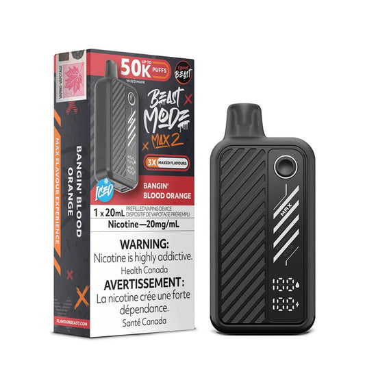 Flavour Beast Max 2 50k Bangin’ blood orange ( Provincial tax )