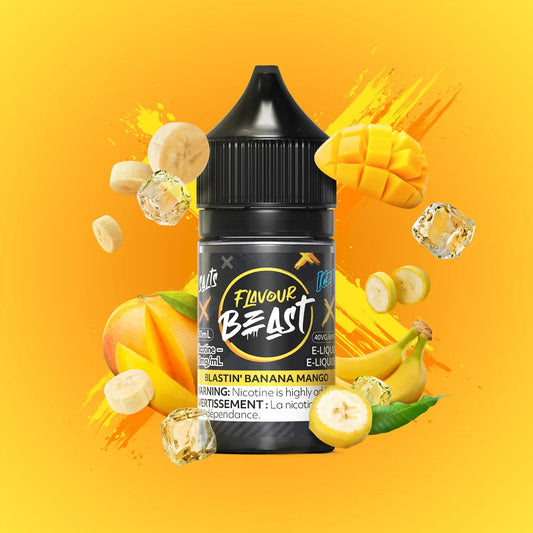 Flavour beast e-liquid Blastin’ banana mango Iced 10mg/30ml *