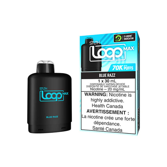Stlth loop max 70K Blue Razz (Provincial Tax)