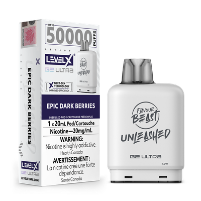 Flavour Beast Level X G2 Ultra Unleashed 50k Epic Dark Berries (Provincial Tax)