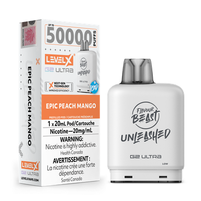 Flavour Beast Level X G2 Ultra Unleashed 50k Epic Peach Mango(Provincial Tax)