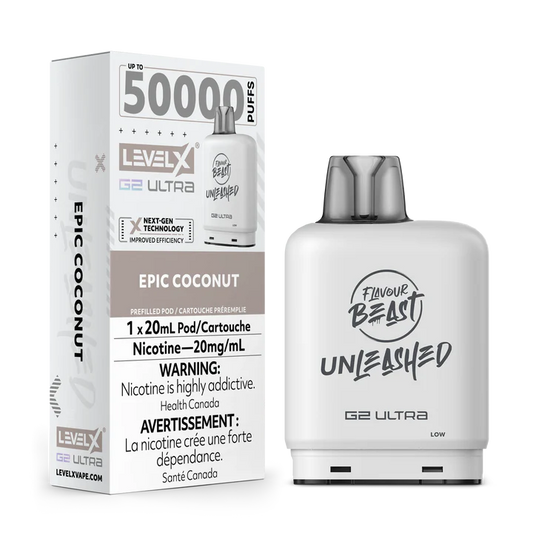 Flavour Beast Level X G2 Ultra Unleashed 50k Epic Coconut (Provincial Tax)