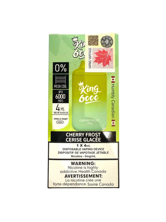 King 6000 Nicotine Free Cherry Frost