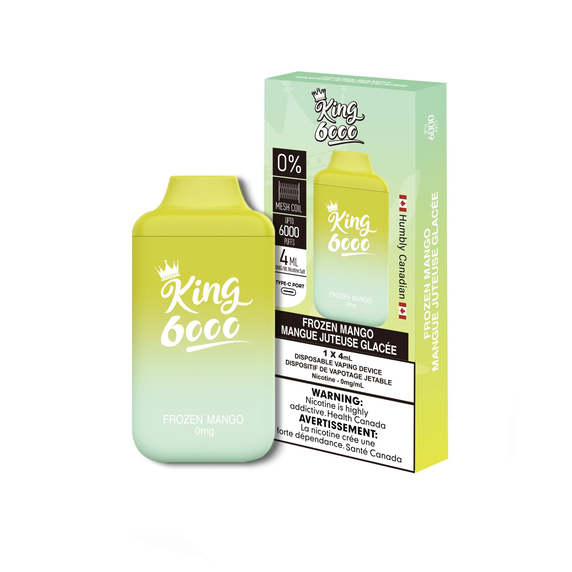 King 6000 Nicotine Free Frozen Mango torontovapemagic King 6000 Nicotine Free Frozen Mango torontovapemagic