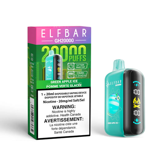 ELFBAR GH 20000 Green Apple ice (Provincial Tax)