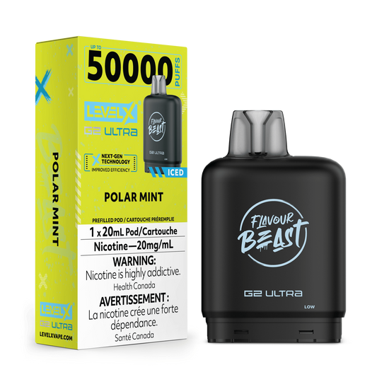 Flavour Beast Level X G2 Ultra 50k Polar Mint*