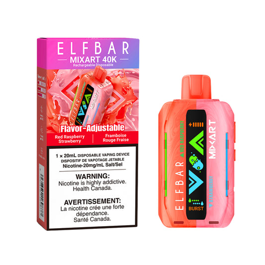 Elfbar Mixart 40K Red Raspberry Strawberry (Provincial Tax)