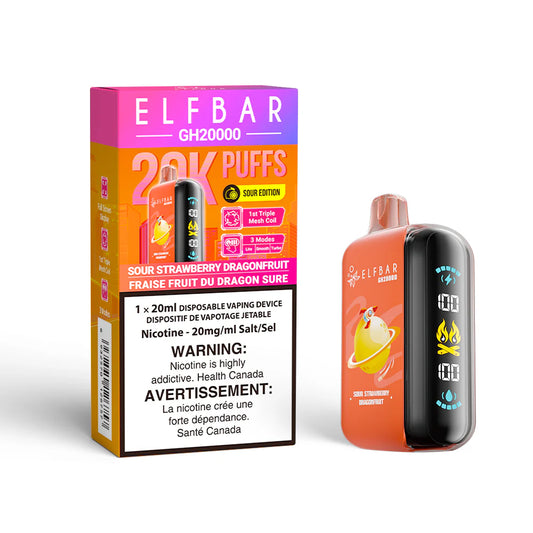 ELFBAR GH 20000 Sour Strawberry Dragonfruit ( provincial tax )