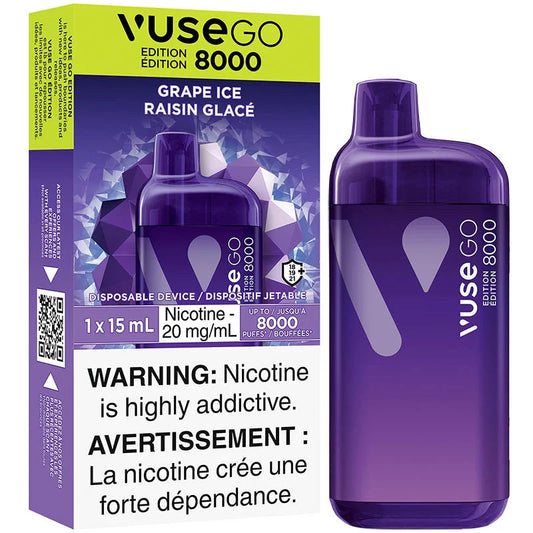 Vuse go 8000 2.0 grape ice(Provincial Tax)