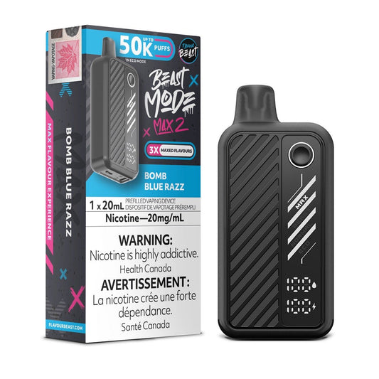 Flavour Beast Max 2 50k Bomb blue razz (Provincial Tax)