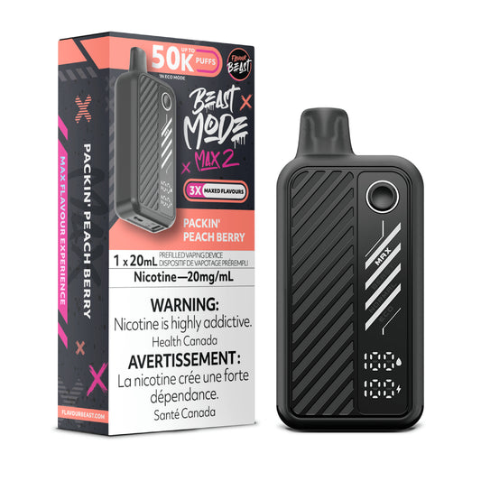 Flavour Beast Max 2 50k Packin Peach Berry(Provincial Tax)