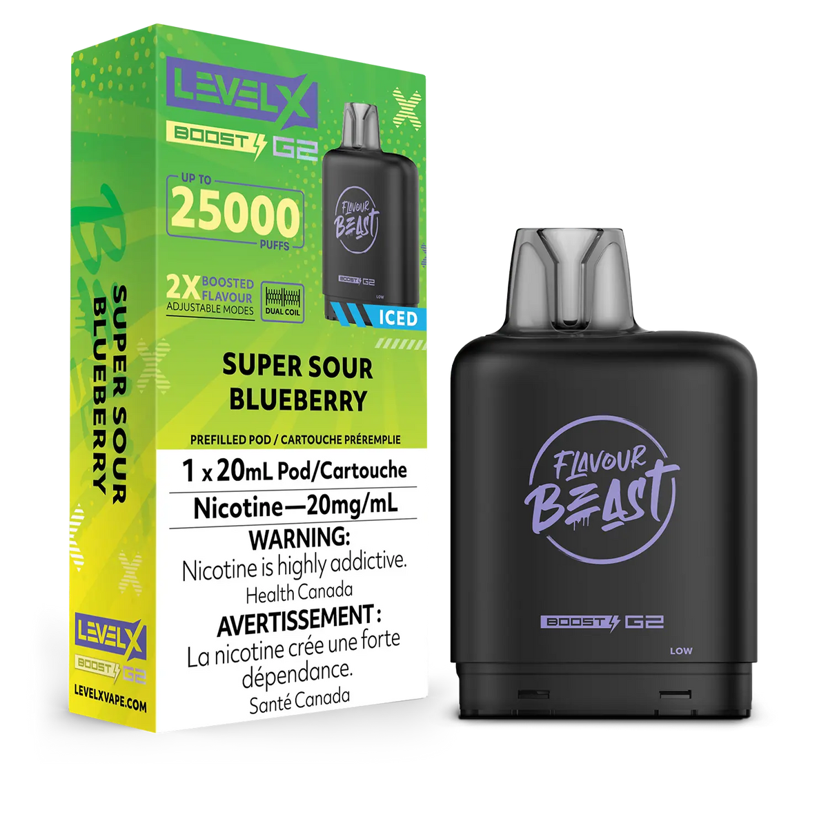 Flavour Beast Level x Boost G2 25k Super Sour Blueberry*