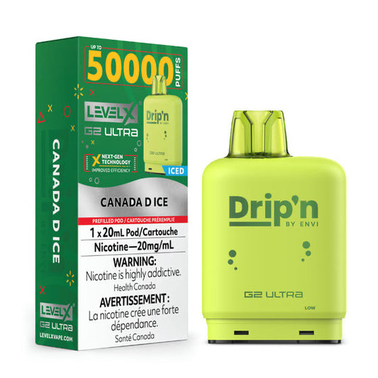 Drip’n Level X G2 Ultra 50k Canada D Ice (Provincial Tax)