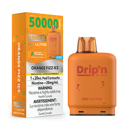 Drip’n Level X G2 Ultra 50k Orange Fizz Ice*