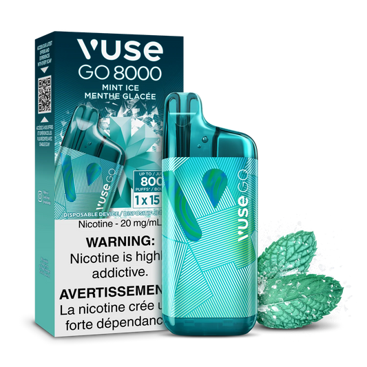 Vuse Go 8000 Mint ice 2.0 (Provincial Tax)