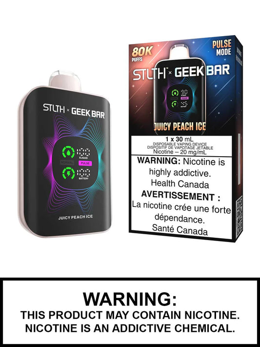 Stlth x Geekbar 80k Juicy Peach ice (Provincial Tax)