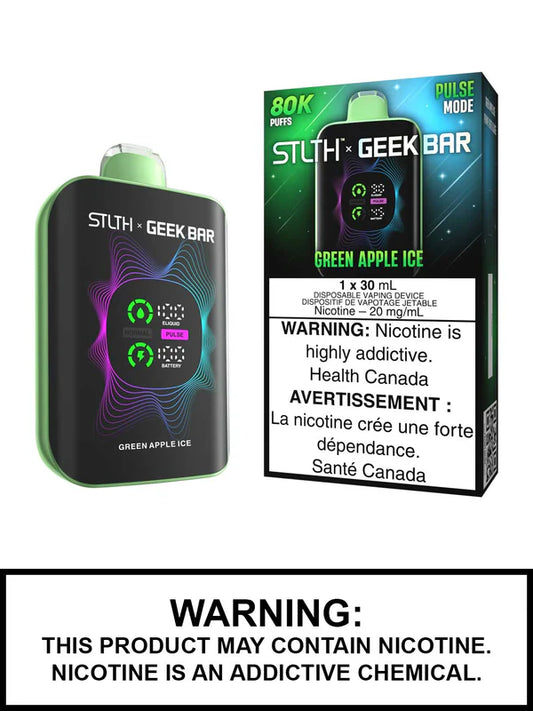 Stlth x Geekbar 80k Green Apple ice (Provincial Tax)