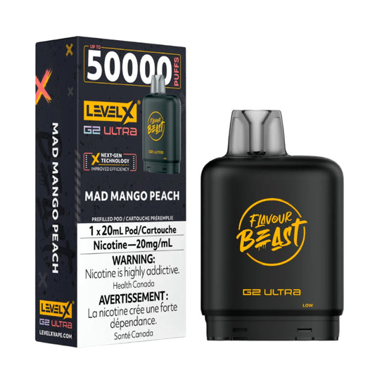 Flavour Beast Level X G2 Ultra 50k Mad Mango Peach*