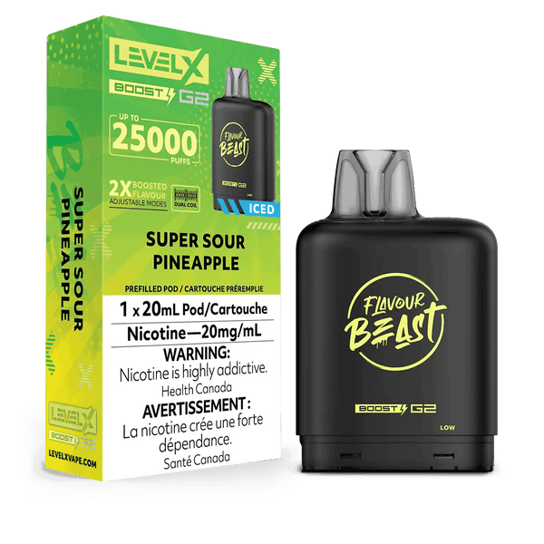 Flavour Beast Level x Boost G2 25k Super Sour Pineapple (Provincial Tax)