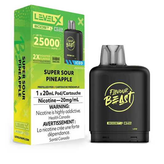 Flavour Beast Level x Boost G2 25k Super Sour Pineapple (Provincial Tax)