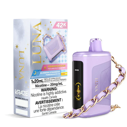 Kraze Luna 42k Blueberry strawberry Pomegranate ice *