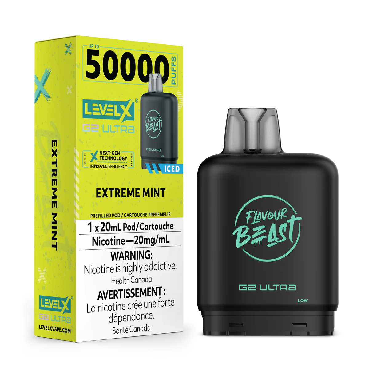 Flavour Beast Level X G2 Ultra 50k Extreme Mint*