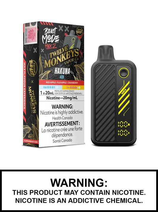 Flavour Beast Twelve Monkey Max 2 50k Hakuna (Provincial Tax)