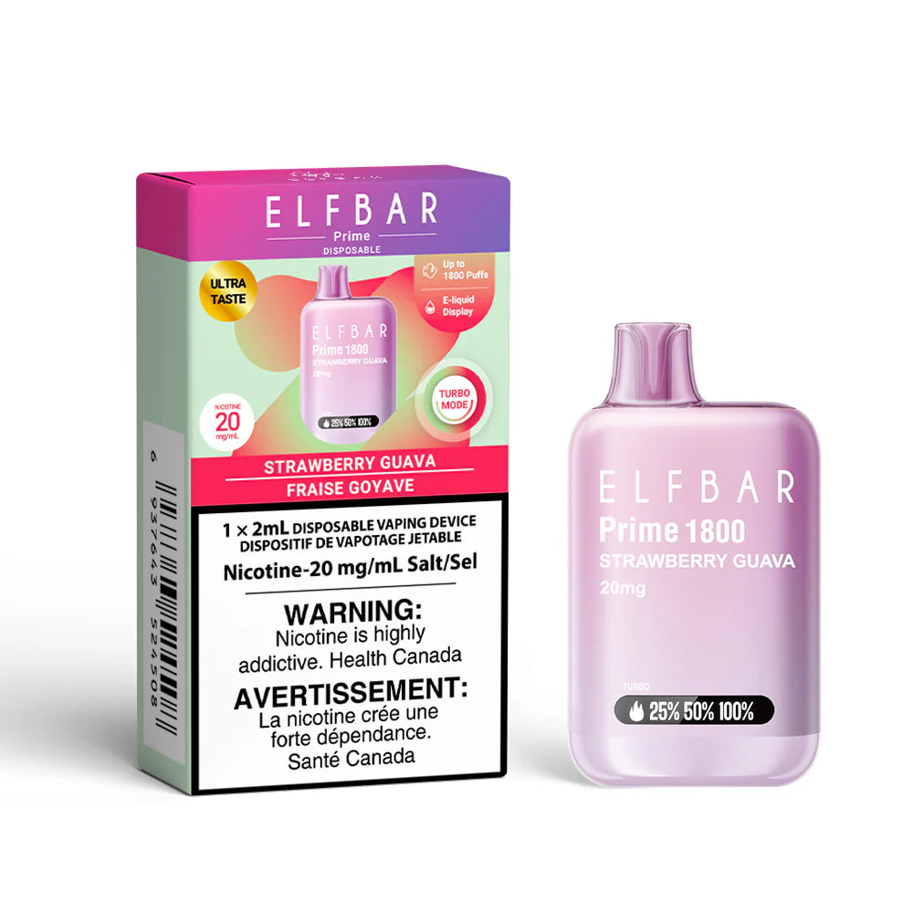 Elfbar 1800 Strawberry Guava (Provincial tax)