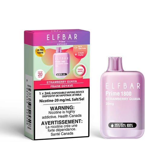 Elfbar 1800 Strawberry Guava (Provincial tax)