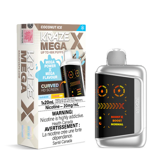 Kraze mega x 48k coconut ice