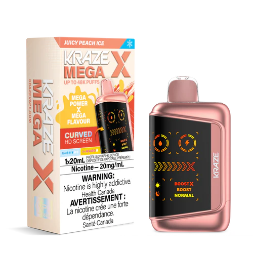 Kraze mega x 48k juicy peach ice