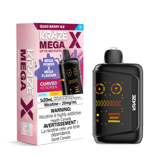 Kraze mega x 48k quad berry ice