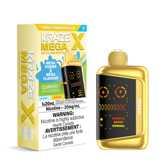 Kraze mega x 48k tangy pineapple ice