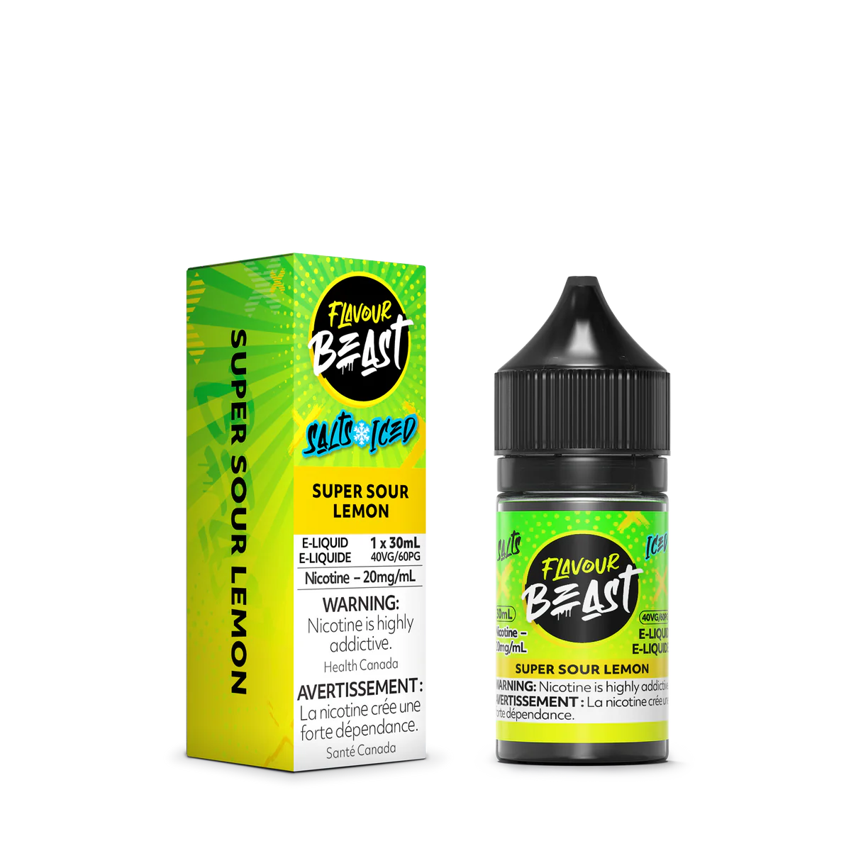 Flavour beast e-liquid Super Sour lemon 20mg/30ml *