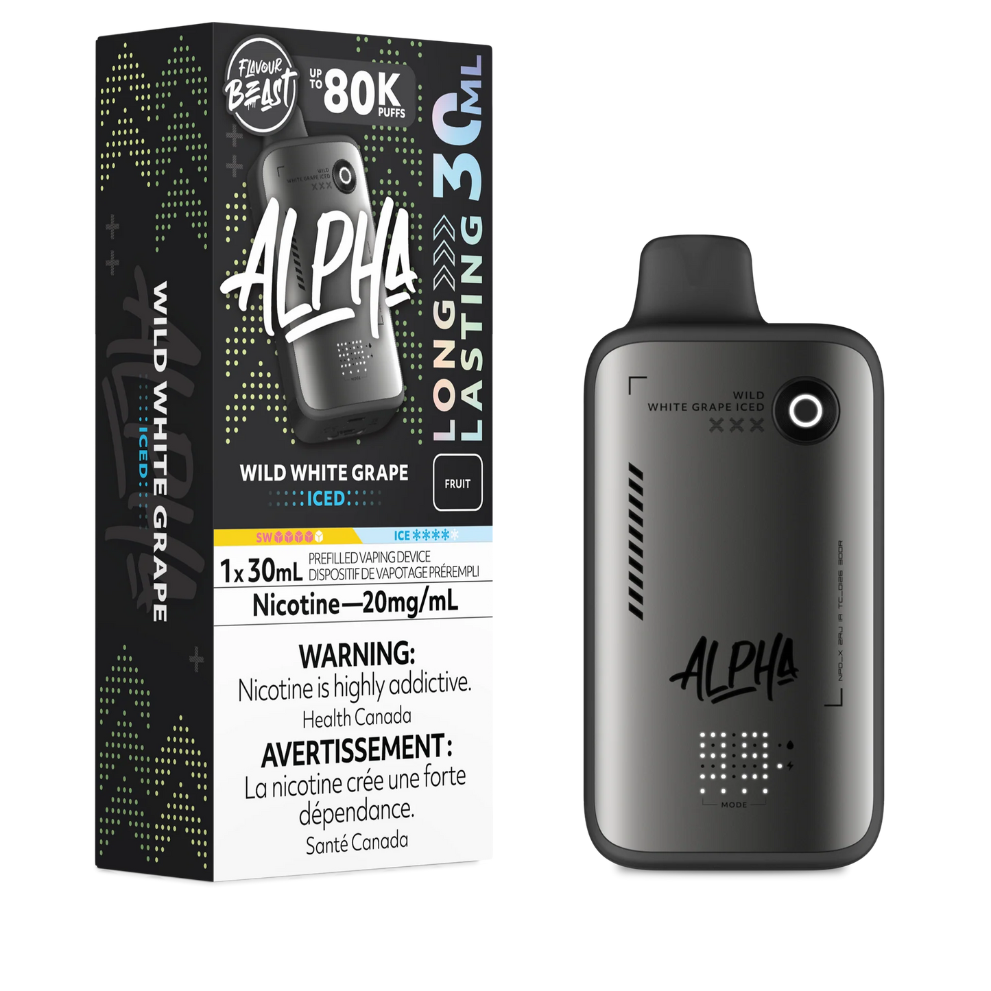 Flavour Beast Alpha 80K Wild White Grape*