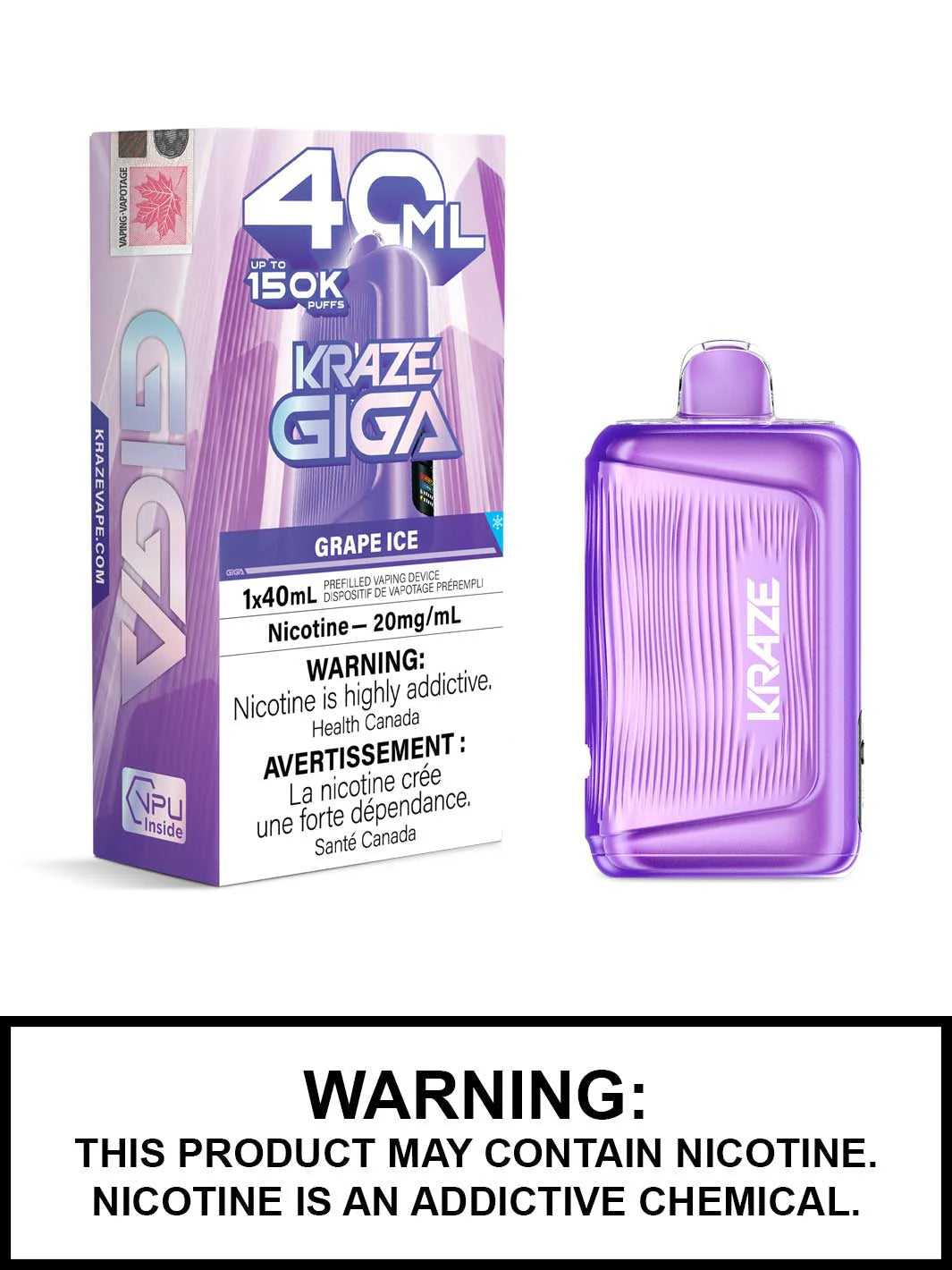Kraze Giga 150K Grape Ice*