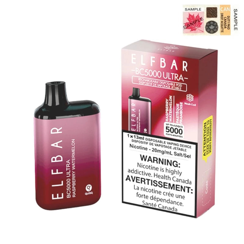 ELFBAR Bc 5000 ultra raspberry watermelon