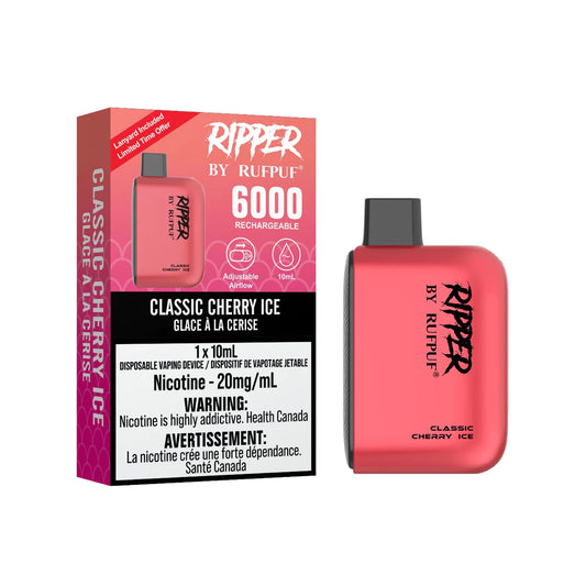 Ripper by RufPuf 6000 Classic Cherry Ice 20mg