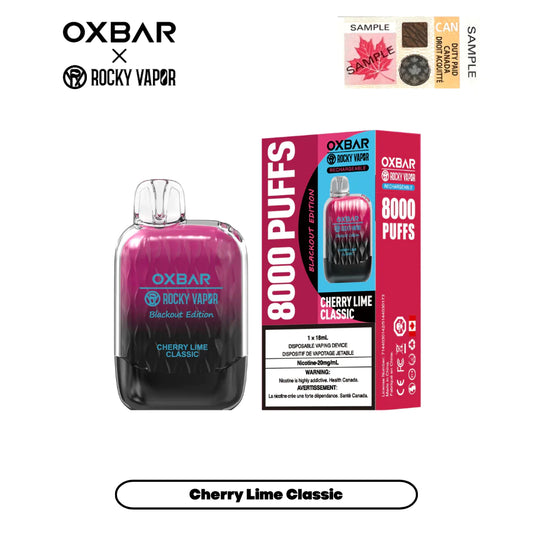 OXBAR 8000 Cherry lime classic