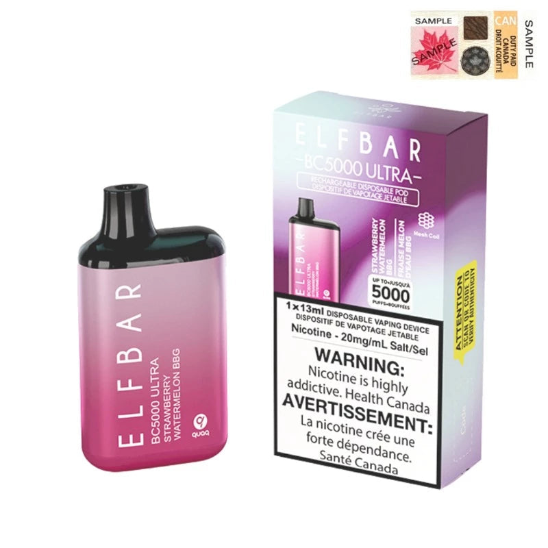 ELFBAR Bc 5000 ultra strawberry watermelon BBG