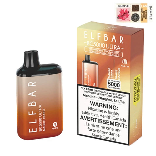 ELFBAR bc 5000 ultra mango berry