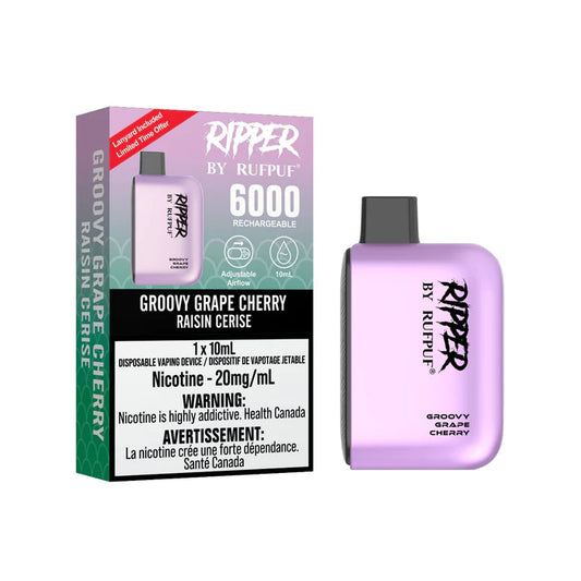 Ripper by RufPuf 6000 Groovy Grape Cherry 20mg